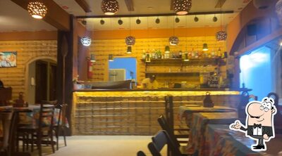 O interior do Hymbé Restaurante Praia
