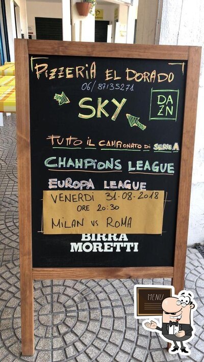 Prova le specialità indicate nel menu sulla lavagna