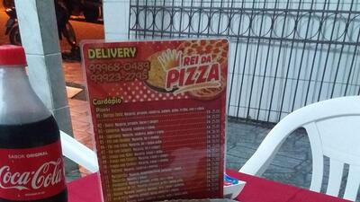 Aqui está a publicidade do Rei da pizza
