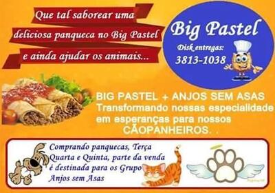A publicidade mostra informações sobre o Big pastel