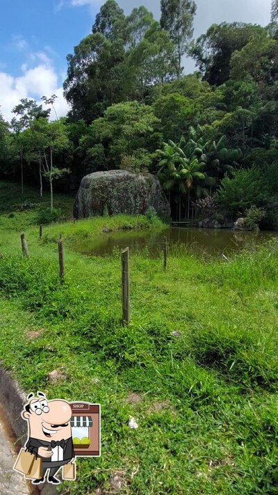 Desfrute da vista do exterior Pedra azul