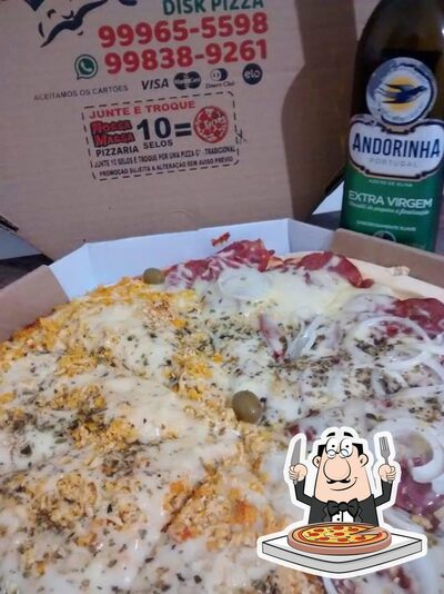 Experimente pizza no Nossa Massa Pizzaria Delivery