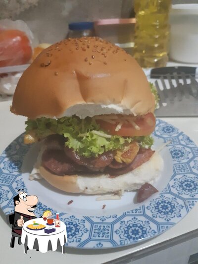 Experimente um hambúrguer no Explosão de sabor