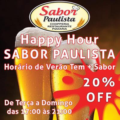 A publicidade mostra informações sobre o Sabor Paulista