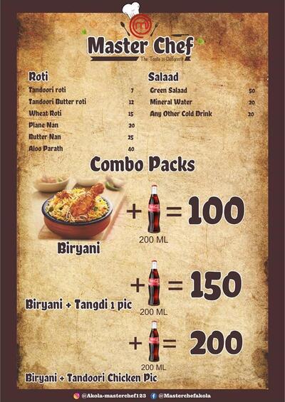 Check out the information about Master Chef