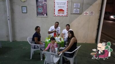 O interior do Magueta Lanches