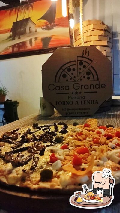 No Casa Grande Pizzaria, você pode desfrutar de pizza