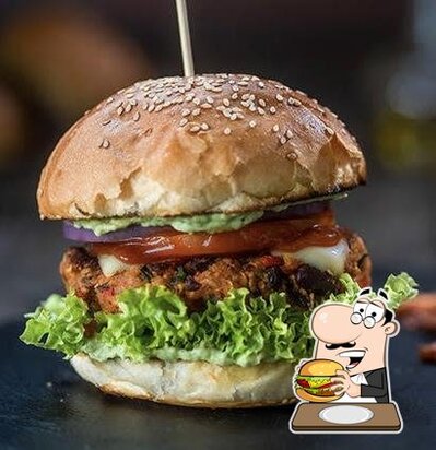 Order one of the burgers served at MEJBAN JAIL CAFE - Best Pizza Restaurant in Charkhi Dadri, Best Coffee Shops in Charkhi Dadri, Best Cafe in Charkhi Dadri