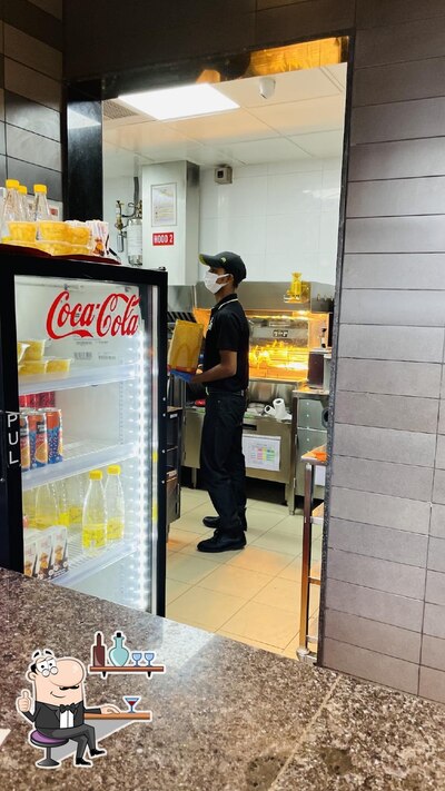 The interior of McDonald's
