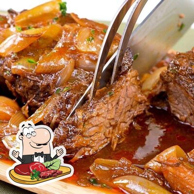Refeições de carne são disponibilizados no Restaurante Medallion