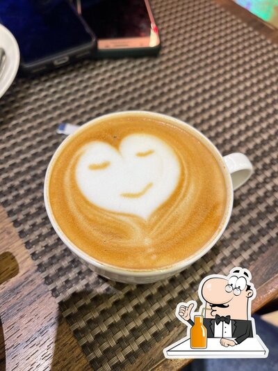 Enjoy a beverage at Fizza Cafe