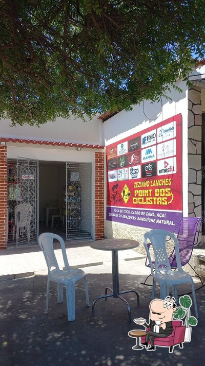 O interior do Point dos ciclistas