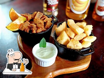 Você pode desfrutar de uma bebida do menu