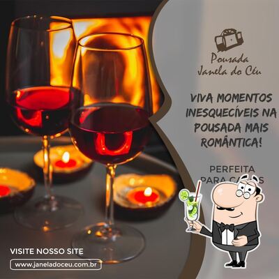 Venha provar diferentes drinques oferecidos no Pousada Janela do Céu