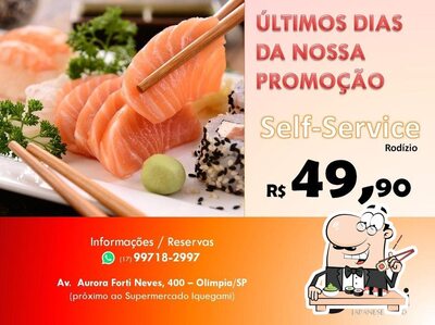 Prove diversas opções de sushi