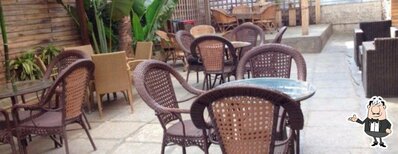 Take a seat at one of the tables at Smug
