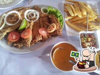 Comida em Pôr do Sol