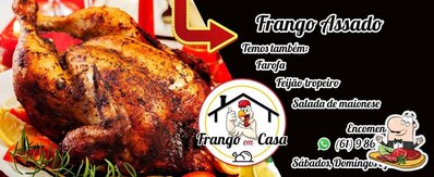 Peça refeições de carne do menu