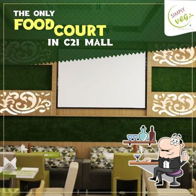 The interior of Simply Veg Food Court