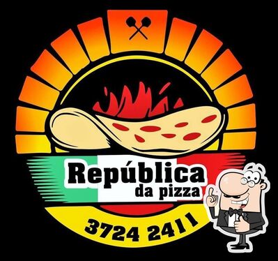 A representação gráfica da marca do República da Pizza
