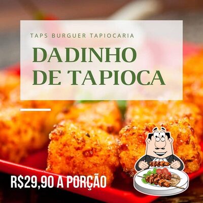 Platos en Tap's Burguer Tapiocaria