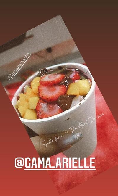 Aqui está a publicidade do Açaí Guerreiro