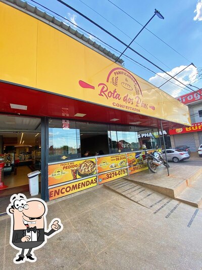 O exterior do Panificadora e Confeitaria Rota dos Paes