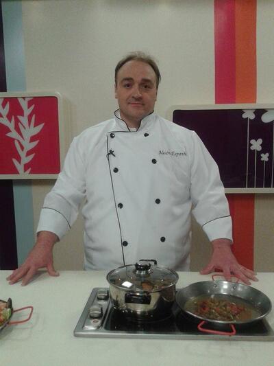 O chef do restaurante