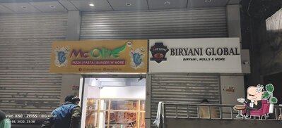 Take a seat at one of the tables at Biryani Global