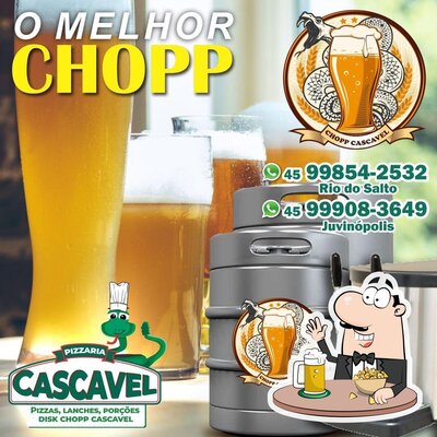 Pizzaria Cascavel Rio do salto fornece uma seleção de cervejas