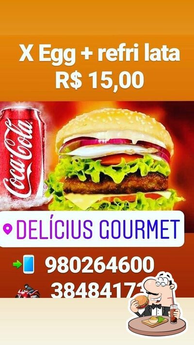 Consiga um hambúrguer no Delícius Gourmet