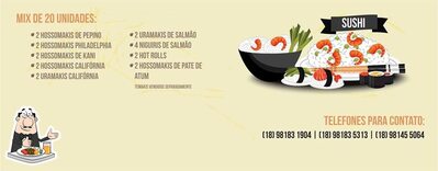 Platos en Sushi Delivery