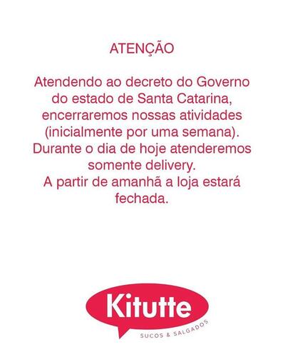 Aqui está a publicidade do Kitutte Sucos e Salgados