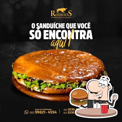 Rodeio's Churrascaria oferece uma escolha de opções para os amantes dos hambúrgueres