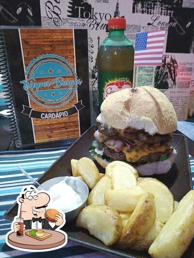 Delicie-se com um hambúrguer no Tripper Burger