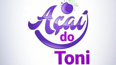 A representação visual da marca do Açaí do Toni