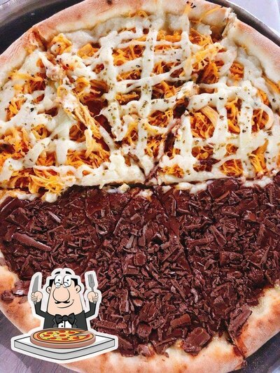 No Goods Lanches, você pode provar pizza