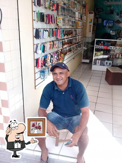 O interior do Lanchonete Pastelão