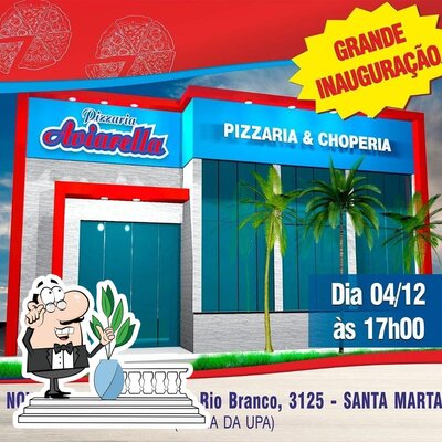 Você pode espairecer no na área externa do Pizzaria Aviarella
