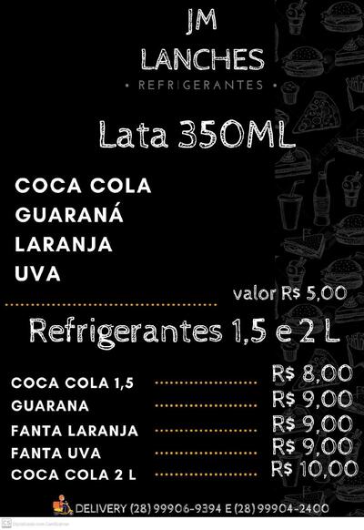 Leia as informações sobre o Jm lanches