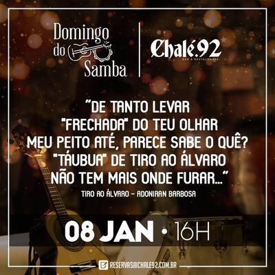 A publicidade apresenta informações sobre o Chalé.92