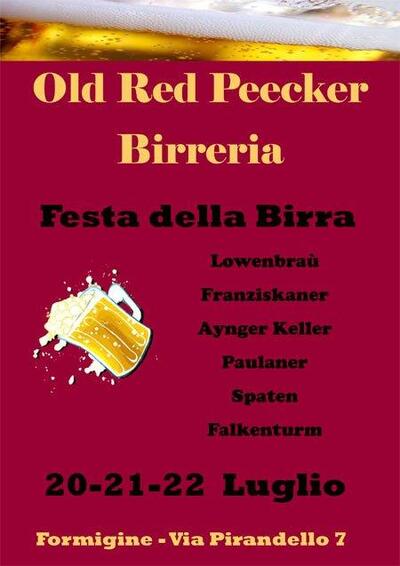 Ecco la pubblicità di OLD RED Peecker