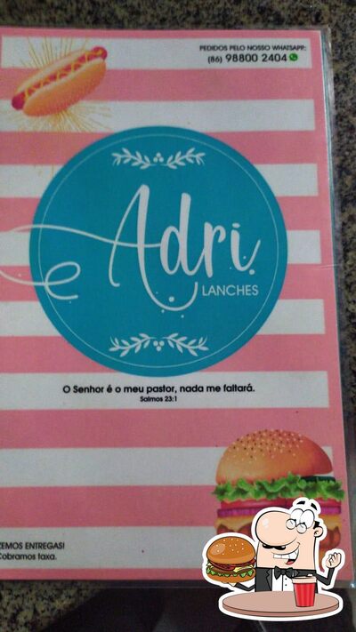 Peça um hambúrguer no Adri Lanches