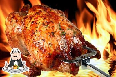 Comida em Drive-in do Frango