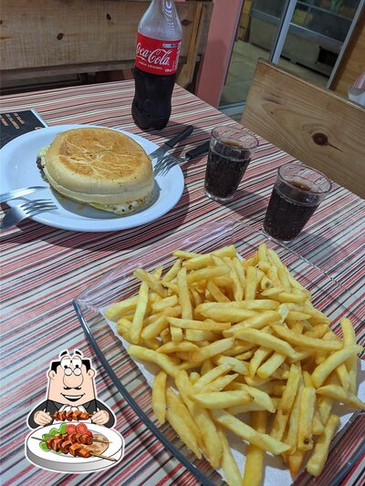 Comida em Da rose lancheira