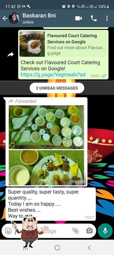 Food at Flavoured court Restaurant & Catering