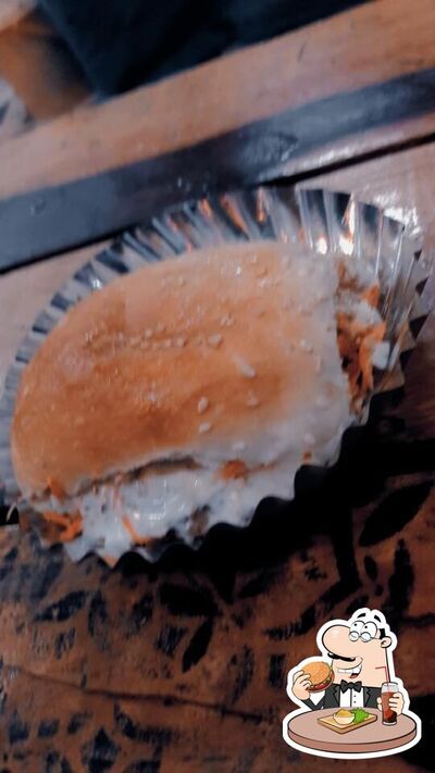 Get a burger at Cafe Shawarma
