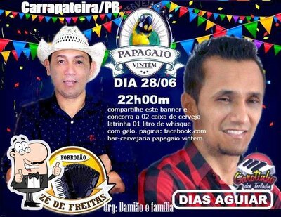 Aqui está a publicidade do Bar - Cervejaria Papagaio Vintém