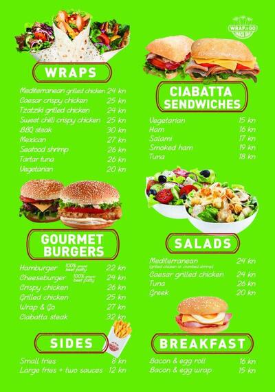 Il logo di Wrap & Go Snack Bar
