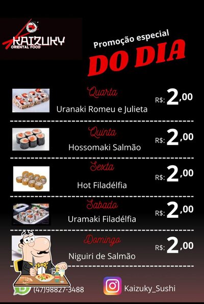 Comida em Kaizuky Sushi